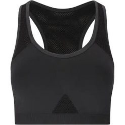 Athlecia Biustonosz sportowy Rosemary V2 Seamless – 1001 Black. Czarne biustonosze sportowe damskie Athlecia, bez wzorów, z elastanu. Za 127.50 zł.