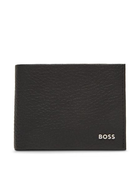 BOSS Portfel New Crosstown 50548805 10242583 01 Czarny. Czarne portfele męskie Boss, bez wzorów, ze skóry. Za 449.99 zł.