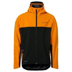 Kurtka wodoodporna VAUDE Moab. Brązowe kurtki męskie Vaude, bez wzorów, sportowe, bez kaptura. Za 802.35 zł.