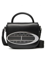 Tommy Jeans Torebka Tjw Origin Crossover AW0AW15811 Czarny. Czarne torebki klasyczne damskie Tommy Jeans, bez wzorów, z jeansu, bez dodatków. Za 289.99 zł.