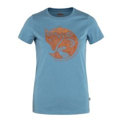Koszulka trekkingowa damska Fjällräven Arctic Fox. Niebieskie bluzki damskie Fjällräven, xs, bez wzorów, sportowe, bez kołnierzyka, bez ramiączek. Za 231.90 zł.