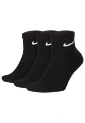 Skarpety Everyday Cushion Ankle 3 Pary. Czarne skarpetki męskie Nike, bez wzorów, z bawełny. Za 59.99 zł.