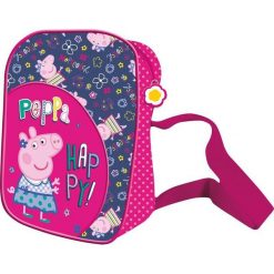Torebka na Ramię Peppa różowo-granatowa. Czerwone torebki dziecięce St. Majewski. Za 20.99 zł.