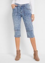Dżinsy rybaczki. Niebieskie jeansy damskie bonprix. Za 114.99 zł.