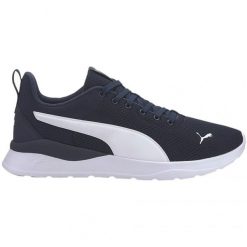 Buty Puma Anzarun Lite M 371128 05 granatowe niebieskie. Niebieskie buty sportowe na co dzień męskie z gumy, bez zapięcia. Za 338.63 zł.