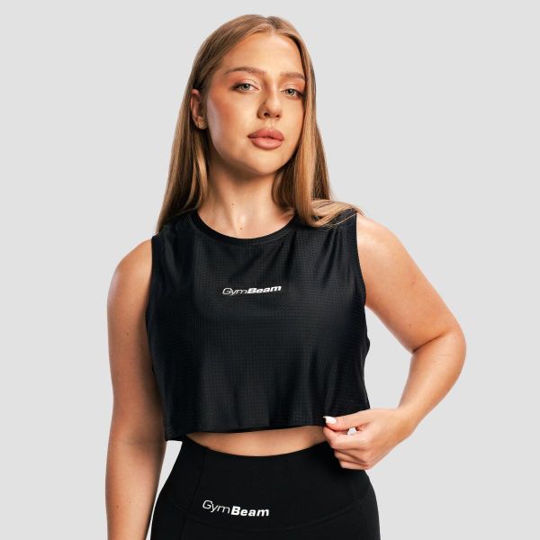 Top damski sporty walki regular czarny Combat. Czarne topy sportowe damskie GYMBEAM, s, bez wzorów, z elastanu, bez ramiączek. Za 67.90 zł.