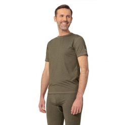 T-shirt myśliwski termoaktywny męski Tagart California Olive ochrona UV. Zielone bielizna termoaktywna męska tagart, m, bez wzorów, bez kołnierzyka. Za 209.00 zł.