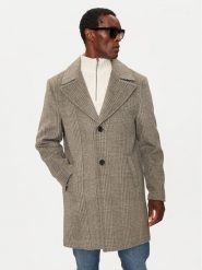 Guess Płaszcz wełniany M4BL14 WGGF0 Beżowy Regular Fit. Brązowe płaszcze męskie Guess, m, z aplikacjami, z syntetyku. Za 1,249.00 zł.