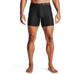 Men's UA Tech™ 6" Boxerjock® – 2-Pack Czarny S. Czarne bokserki męskie Under Armour, bez wzorów. W wyprzedaży za 128.95 zł.