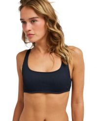 Stanik bikini dla Kobiety ROXY LOVE Czarny. Szare bikini damskie Roxy, bez wzorów. Za 189.99 zł.