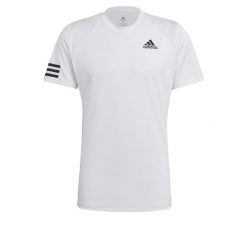 Koszulka adidas Club Tennis 3-Bandes. Białe t-shirty sportowe męskie Adidas, s, z materiału, bez ramiączek, tenisowe. Za 287.50 zł.