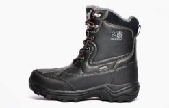 Buty zimowe męskie Karrimor Snow Casual. Czarne buty trekkingowe męskie Karrimor, na zimę, z materiału, bez zapięcia, trekkingowe. Za 291.99 zł.