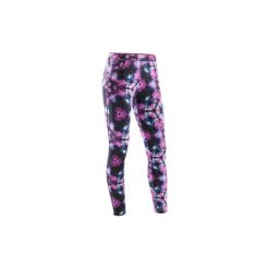 Legginsy do tańca i fitnessu damskie. Czarne legginsy damskie DOMYOS, l, bez wzorów, z bawełny. W wyprzedaży za 49.99 zł.
