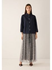 More & More Spódnica w kolorze szaro-granatowym rozmiar: 40. Szare spódniczki damskie MORE & MORE, bez wzorów, z tiulu, z podwyższonym stanem, maxi, proste. Za 210.81 zł.