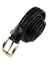 The Time of Bocha Skórzany pasek w kolorze czarnym rozmiar: 100. Czarne paski męskie The Time of Bocha, bez wzorów, z materiału. Za 109.00 zł.