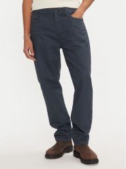 Calvin Klein Jeans Spodnie materiałowe J30J326263 Niebieski Straight Fit. Niebieskie spodnie materiałowe męskie Calvin Klein Jeans, bez wzorów, z bawełny. Za 359.99 zł.