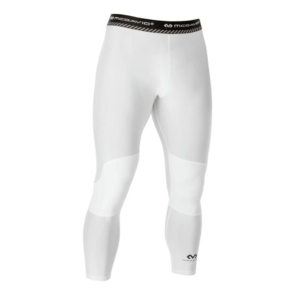 Legginsy kompresyjne 3/4 z dwuwarstwowym wsparciem kolan McDavid. Białe spodnie sportowe męskie MCDAVID. Za 289.00 zł.