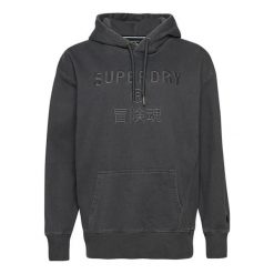 Bluza sportowa damska Superdry Code CL Garment Dye Os Hood. Szare bluzy sportowe damskie Superdry., l, bez wzorów, z bawełny, bez ramiączek, długie, bez kaptura. Za 189.49 zł.