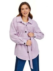 Orsay Kurtka koszulowa w kolorze lawendowym rozmiar: 38. Różowe kurtki damskie ORSAY, bez wzorów, z tkaniny, bez kaptura. Za 131.12 zł.