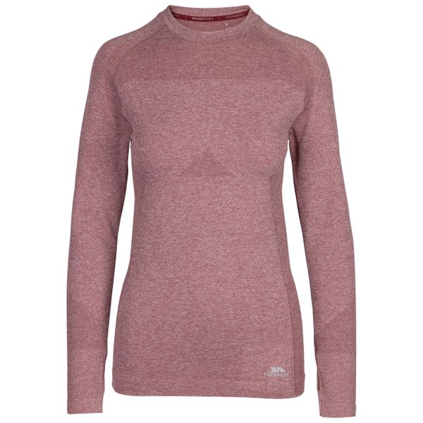 Damska koszulka Trespass Pelina różowa L. Czerwone t-shirty damskie Trespass, l, z aplikacjami, z elastanu, bez kołnierzyka. Za 151.75 zł.