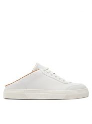 Max Mara Klapki 2424766111600 Biały. Białe klapki damskie Max Mara, bez wzorów, ze skóry, bez obcasa. Za 1,899.00 zł.