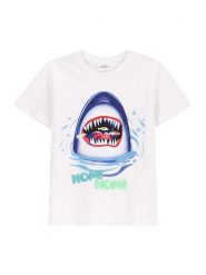 Coccodrillo T-Shirt WC5143201IBK Biały Regular Fit. Białe t-shirty chłopięce COCCODRILLO, bez wzorów, z bawełny, bez ramiączek. Za 29.99 zł.