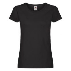 Oryginalna Bawełniana Koszulka Dla Kobiet. Niebieskie bluzki damskie Fruit of the Loom, s, bez wzorów, z bawełny, sportowe, bez kołnierzyka, bez ramiączek. Za 37.99 zł.