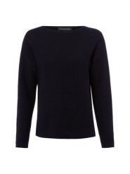 Franco Callegari sweter z dzianiny z dodatkiem lnu Kobiety Bawełna niebieski, XL. Niebieskie swetry klasyczne damskie Franco Callegari, xl, z bawełny, bez kołnierzyka. Za 199.95 zł.