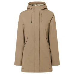 Płaszcz damski VAUDE Coreway. Brązowe płaszcze damskie Vaude, na zimę, m, bez wzorów, z materiału, biznesowe. Za 1,290.90 zł.