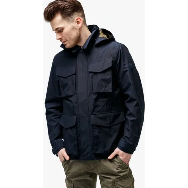 Timberland Kurtka Doubletop Mountain M65 3In1 , granatowy, rozmiar XL. Niebieskie kurtki męskie Timberland, m, bez wzorów, z materiału, klasyczne, bez kaptura. W wyprzedaży za 559.99 zł.