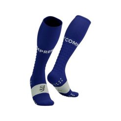 Skarpety biegowe Compressport Compression Full Socks Run. Niebieskie skarpetki damskie Compressport, bez wzorów. Za 188.99 zł.
