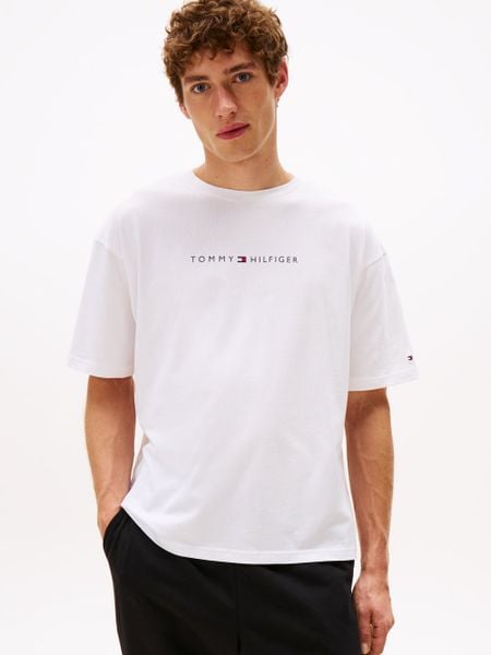 Tommy Hilfiger koszula do noszenia na co dzień Mężczyźni Bawełna biały, L. Białe koszule męskie Tommy Hilfiger, l, bez wzorów, z bawełny, bez kołnierzyka, bez ramiączek. Za 149.95 zł.