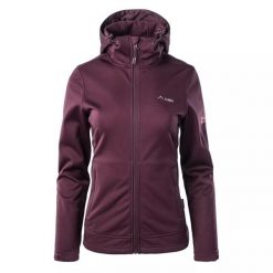 Kurtka Damska Ifaro Soft Shell. Fioletowe kurtki damskie ELBRUS, xl, bez wzorów, z softshellu, bez kaptura. Za 759.99 zł.