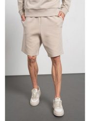 Hugo Boss Underwear Szorty dresowe w kolorze beżowym rozmiar: XL. Brązowe szorty męskie Hugo Boss Underwear, z bawełny, bez kołnierzyka. Za 316.45 zł.