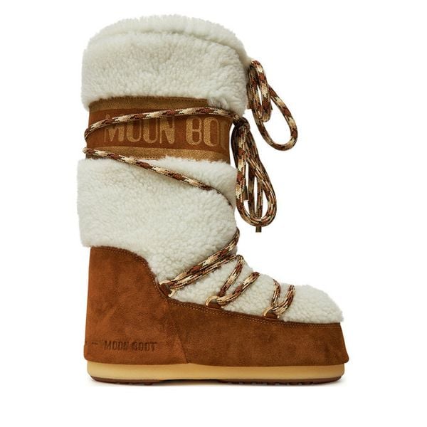 Śniegowce Moon Boot. Brązowe śniegowce damskie Moon Boot. Za 1,639.00 zł.