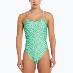 Strój pływacki jednoczęściowy damski Nike Hydrastrong Cutout. Zielone stroje jednoczęściowe damskie NIKE SWIM, l, bez wzorów. Za 209.99 zł.
