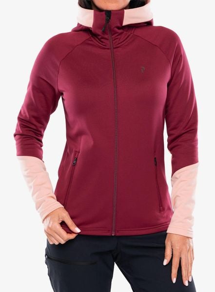 Bluza z kapturem damska Peak Performance Rider Essentials Zip Hood. Czerwone bluzy z kapturem damskie Peak Performance, s, z elastanu. Za 537.89 zł.