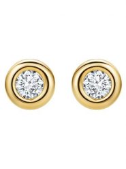 Revoni Złote kolczyki-wkrętki z diamentami rozmiar: onesize. Żółte kolczyki damskie Revoni, z diamentem, złote. Za 674.99 zł.