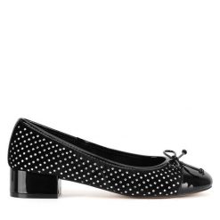 Baleriny Nine West. Czarne baleriny damskie Nine West, bez wzorów, bez obcasa. Za 137.99 zł.