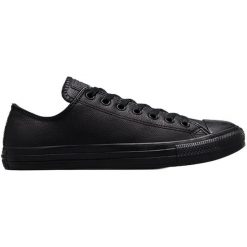 Trampki Converse Chuck Taylor Ox Leather, Dla obu płci. Czarne trampki i tenisówki damskie Converse, bez wzorów, ze skóry. Za 490.00 zł.
