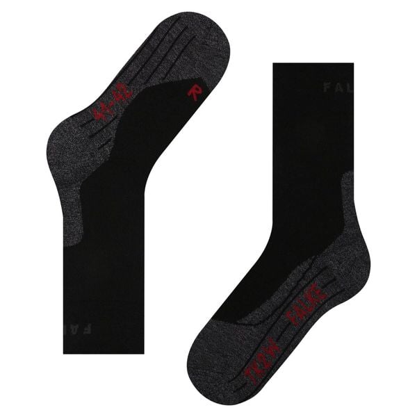 Skarpetki damskie Falke TK2 Sensitive. Czarne skarpetki damskie Falke, bez wzorów, z poliamidu. Za 161.50 zł.