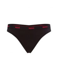 HUGO Stringi Kobiety Bawełna czarny, XS. Czarne stringi damskie Hugo, xs, bez wzorów, z bawełny. Za 95.95 zł.
