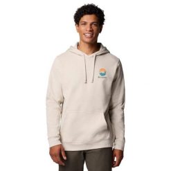 Męska Bluza Z Grafiką Trek. Brązowe bluzy z kapturem męskie Columbia, l, z bawełny. Za 398.99 zł.