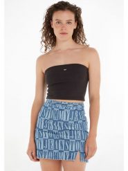 TOMMY JEANS Top w kolorze czarnym rozmiar: XL. Czarne topy damskie Tommy Jeans, xl, bez wzorów, z jeansu, bez kołnierzyka. Za 52.67 zł.