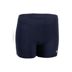 Spodenki do siatkówki V100 damskie. Niebieskie szorty damskie ALLSIX, bez wzorów, z bawełny. Za 19.99 zł.