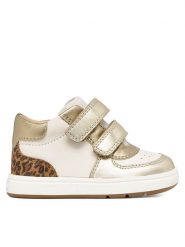 Geox Sneakersy B Biglia Girl B564CA 085CF C1K2L Kremowy. Białe buty sportowe dziewczęce Geox, bez wzorów, ze skóry, bez zapięcia. Za 299.99 zł.