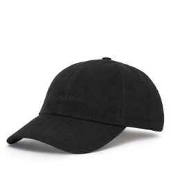 Czapka z daszkiem HUGO. Czarne czapki męskie Hugo, bez wzorów. Za 199.99 zł.