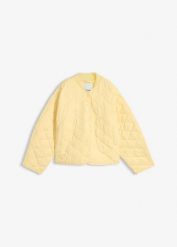 Kurtka pikowana oversize. Niebieskie kurtki damskie bonprix, bez wzorów, bez kaptura. Za 147.99 zł.