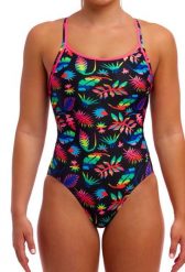 Strój kąpielowy jednoczęściowy FUNKITA Lost Leaf - Diamond Back. Brązowe stroje jednoczęściowe damskie FUNKITA, s, bez wzorów. Za 169.99 zł.