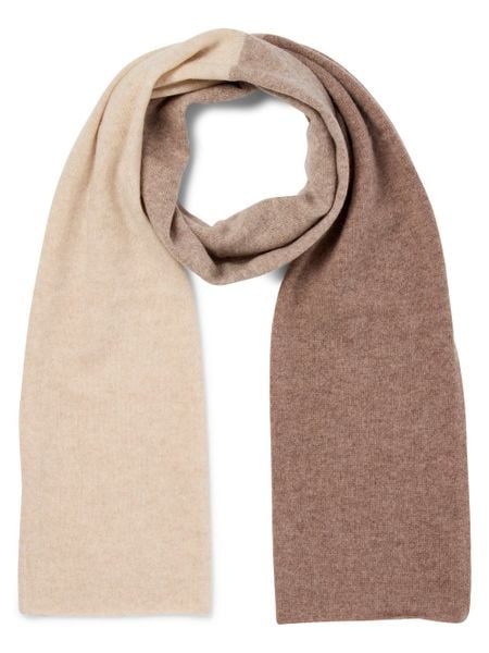 Marie Lund szalik z dzianiny kaszmirowej Kobiety Kaszmir beżowy|brązowy, ONE SIZE. Brązowe szaliki i kominy damskie Marie Lund, bez wzorów, z dzianiny. Za 499.95 zł.